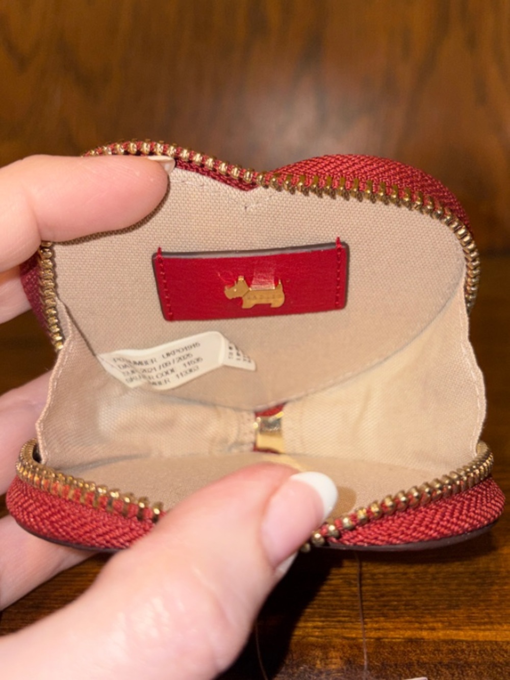 NWT-Radley London-SET-My Love❤️Heart🩷Med Zip Wallet & Sm Zip Coin Purse-Red-$176 - Picture 13 of 16